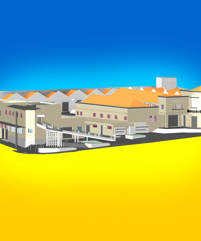 Elaboração do projeto arquitetônico e complementares de restauro para reforma do Mercado Municipal de Uberlândia.